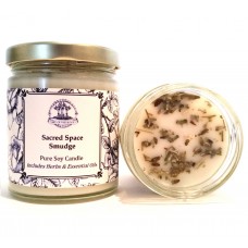 Sacred Space Soy Candle for Purification, Negative Energy &amp; Serenity   